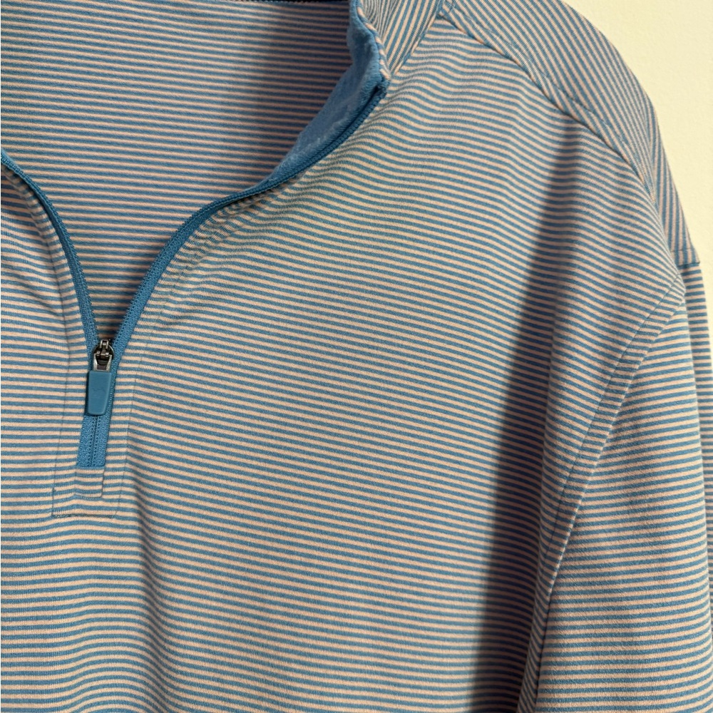 Southern Tide Tide To Trail Blue Peach Quarter Zip XL - Picture 2 of 4